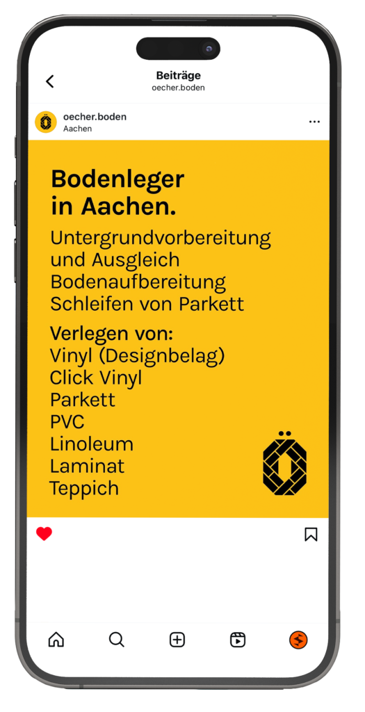 oecherboden 1 instagram social media aachen stilbaum kommunikationsdesign